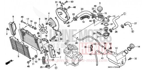 RADIATEUR NTV650P de 1993